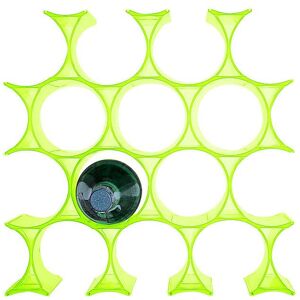 KARTELL Porte-bouteilles INFINITY pack de 16 pieces (Jaune vert - Polypropylene colore dans la masse)