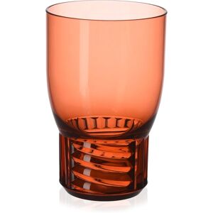 KARTELL set de 4 verres TRAMA (H 13 cm / Rosé - Technopolymère thermoplastique transparent)