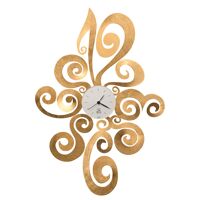 ARTI E MESTIERI horloge murale NOEMI (Feuille d'or - Métal et verre) <br /><b>184.09 EUR</b> My Area Design