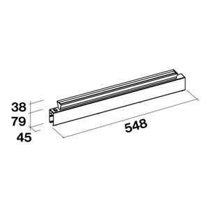 FALMEC kit d'eclairage pour plantes pour la hotte a îlot SPAZIO 130 cm KACL.743IF (LED - Acier)