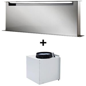 AIRONE hotte de plaque de cuisson downdraft ELEKTRA 120 cm INOX avec moteur AMD