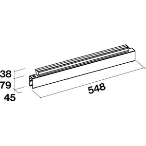 FALMEC kit d'éclairage pour plantes pour la hotte à îlot SPAZIO 130 cm KACL.743#IF (LED - Acier)