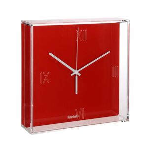 KARTELL horloge murale TIC&TAC (Rouge orangé - PMMA transparent et ABS coloré)