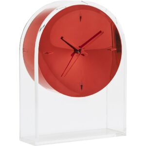 KARTELL horloge de table AIR DU TEMPS (Cristallo / Rosso - techno-polymères termoplastique)