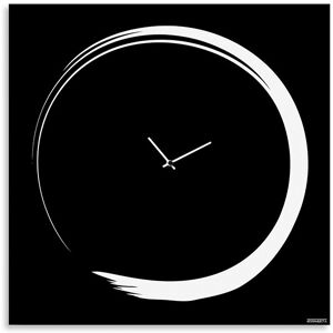 dESIGNoBJECT horloge murale S-ENSO CLOCK (Noir grand - Tôle coupée au laser)