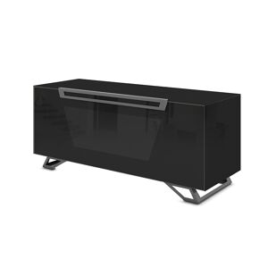 MUNARI meuble pour TV jusqu'a 55 KVT126F/P Collection VENTIMIGLIA (Noir brillant - Verre trempe)