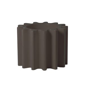 SLIDE vase GEAR POT (Chocolat / Gris - Polyéthylène)