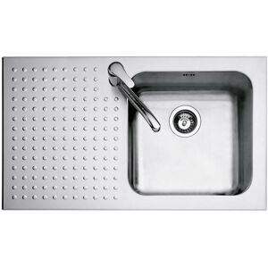 BARAZZA evier SELECT 1IS9060/1S (evier sur la droite - Acier Inox)