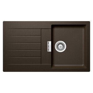 SCHOCK evier avec bac et egouttoir reversible SIGNUS D100 (Bronze - Cristadur® Premium)