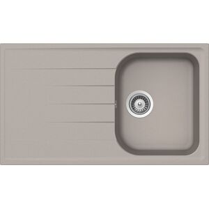 SCHOCK evier avec bac et egouttoir reversible LITHOS D100 (Gris tourterelle - Cristalite®)