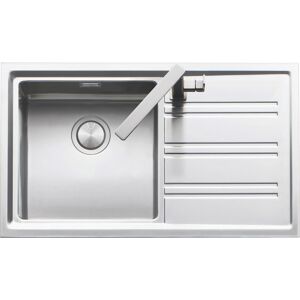 BARAZZA evier EASY 1LES91RD (Égouttoir a droite - Acier Inox)