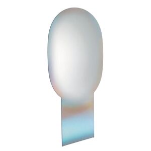 GLAS ITALIA miroir sur pied pose au sol SHIMMER (100 x 180 cm - Cristal extralight)