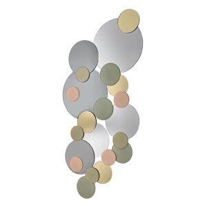 TONELLI miroir murale ATOMIC (205 x 102 cm - Verre miroir, fume, bronze, or, rose et gris)