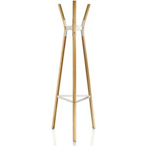 MAGIS portemanteau STEELWOOD COAT STAND (Blanc - Hetre naturel / acier verni)