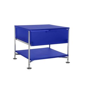 KARTELL meuble 1 tiroir et 1 etagere MOBIL (Cobalt - PMMA opaline)