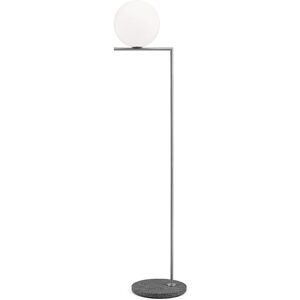 FLOS OUTDOOR lampadaire d'exterieur IC F2 (Acier inoxydable, oil d'oiseau - Verre souffle, metal et marbre)