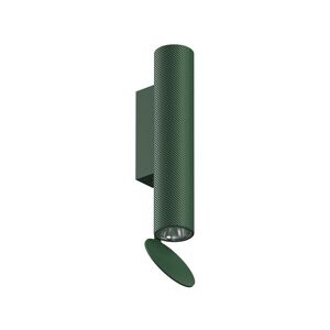 FLOS OUTDOOR lampe murale pour l'exterieur FLAUTA SPIGA H 225 mm (4000K, vert foret - Aluminium)