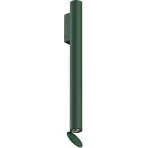 FLOS OUTDOOR lampe murale pour l'exterieur FLAUTA SPIGA H 500 mm (4000K, vert foret - Aluminium)