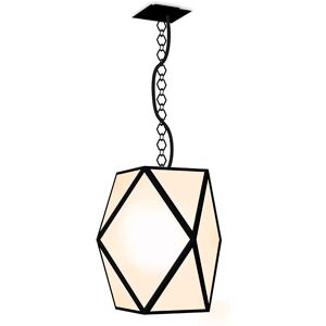 CONTARDI lampe a suspension MUSE OUTDOOR pour exterieur (Medium noir - acrylique, metal et Cuir)