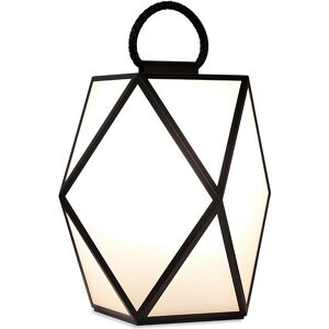 CONTARDI lampe de table / lampadaire MUSE OUTDOOR pour exterieur (Medium noir - acrylique, metal et Cuir)