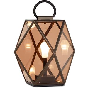 CONTARDI lampadaire MUSE LANTERN BATTERY OUTDOOR pour exterieur (Medium - acrylique, metal et Cuir)