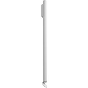 FLOS OUTDOOR lampe murale pour l'extérieur FLAUTA RIGA H 1000 mm (4000K, bianco - Aluminium)