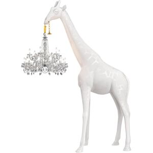 QEEBOO lampadaire GIRAFFE IN LOVE OUTDOOR M H 400 cm (Blanc - Fiberglass)