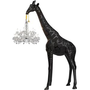 QEEBOO lampadaire GIRAFFE IN LOVE OUTDOOR M H 400 cm (Noir - Fiberglass)