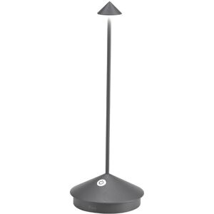 ZAFFERANO lampe de table pour l'extérieur PINA (Gris foncé - Aluminium peint et polycarbonate)