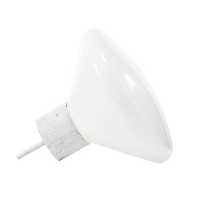 BROKIS lampadaire MUFFINS WOOD 03A PC852 (Triplex opal, base blanche