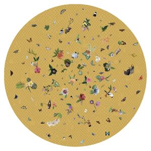 MOOOI CARPETS tapis GARDEN OF EDEN ROUND Signature collection (Jaune Ø 350 cm - Polyamide a poils bas)