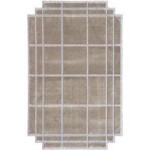 MAGIS tapis VOLENTIERI FINESTRA 170 x 270 cm (Marron Noisette - 75% viscose et 25% lin)