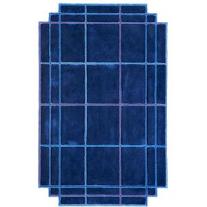 MAGIS tapis VOLENTIERI FINESTRA 200 x 340 cm ( Bleu Royal - 75% viscose et 25% lin)