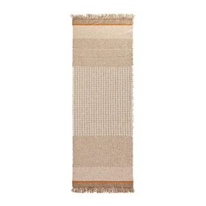 GERVASONI tapis ECO 80 x 240 cm (White - Fil de polypropylene et jute)