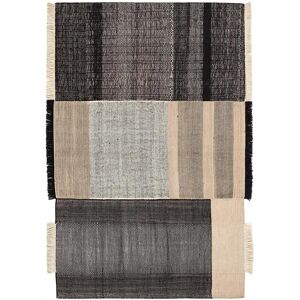 NANIMARQUINA tapis TRES 200x300 cm (Noir - Laine, feutre et coton de Nouvelle-Zelande)