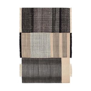 NANIMARQUINA tapis TRES 250x350 cm (Noir - Laine, feutre et coton de Nouvelle-Zelande)