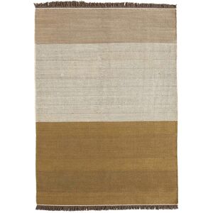 NANIMARQUINA tapis TRES STRIPES 170x240 cm (Ocre - Laine et feutre de Nouvelle-Zelande)