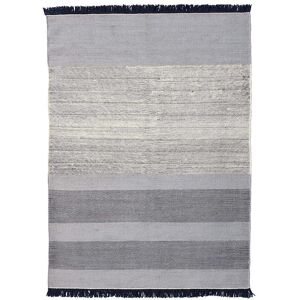 NANIMARQUINA tapis TRES STRIPES 170x240 cm (Bleu - Laine et feutre de Nouvelle-Zelande)