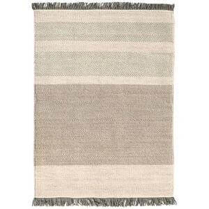 NANIMARQUINA tapis TRES STRIPES 170x240 cm (Perle - Laine et feutre de Nouvelle-Zelande)