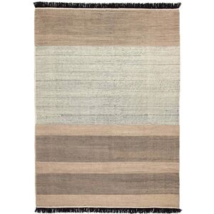 NANIMARQUINA tapis TRES STRIPES 250x350 cm (Noir - Laine et feutre de Nouvelle-Zelande)