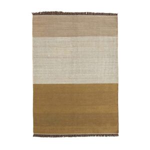 NANIMARQUINA tapis TRES STRIPES 250x350 cm (Ocre - Laine et feutre de Nouvelle-Zelande)