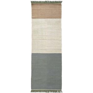 NANIMARQUINA tapis TRES STRIPES 80x240 cm (Sauge - Laine et feutre de Nouvelle-Zelande)