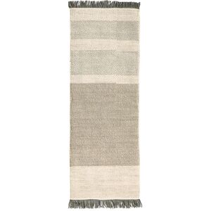 NANIMARQUINA tapis TRES STRIPES 80x240 cm (Perle - Laine et feutre de Nouvelle-Zelande)