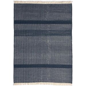 NANIMARQUINA tapis TRES TEXTURE 170x240 cm (Bleu - Laine et feutre de Nouvelle-Zelande)