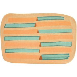 KARTELL tapis PARAYS 300 x 200 cm (Orange et vert - Laine de l'Himalaya, teintures vegetales et minerales)