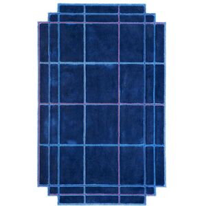 MAGIS tapis VOLENTIERI FINESTRA 300 x 440 cm ( Bleu Royal - 75% viscose et 25% lin)