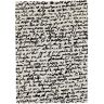 NANIMARQUINA tapis Black on White MANUSCRIT (200x300 cm - Laine)