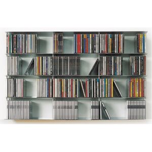 KRIPTONITE support CD de mur KROSSING 100 x 60 cm (Blanc Opaque - Metal)