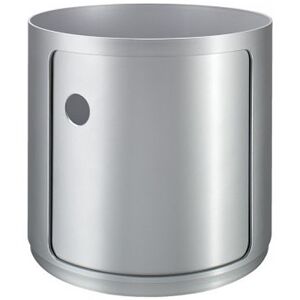 KARTELL table de chevet COMPONIBILI a un element (Pas de couverture) (Silver H 38,50 cm - 4955 - ABS)