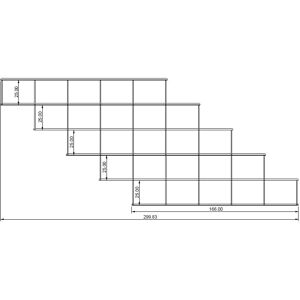 KRIPTONITE bibliotheque murale KROSSING_2 composition 96 (Blanc Opaque - Metal)